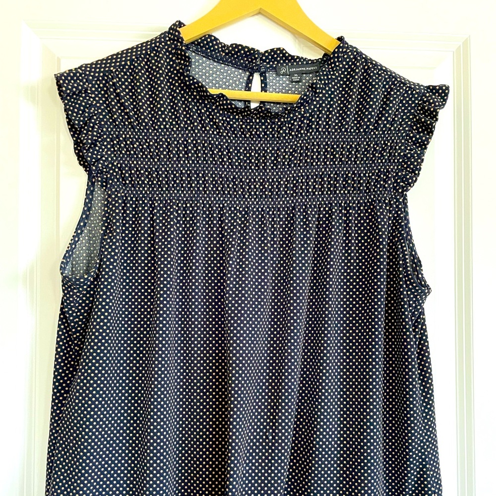 Adrianna Papell  Navy / Gold Top
